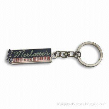Zinc Alloy Keychain in Various Finishes, Customized Designs are Welcome